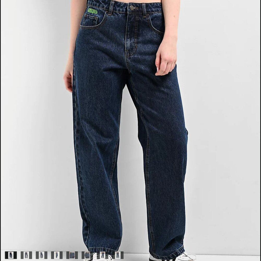 Empyre Womens: Loiter Blue Straight Leg Jeans